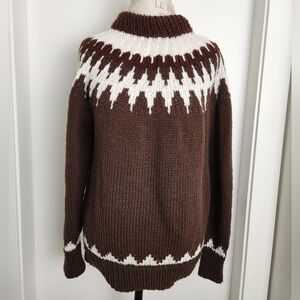 Vintage Hand Knit Fair Isle Sweater